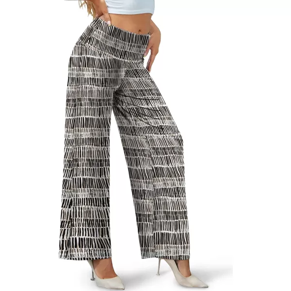 Arolina Womens Stretchy Wide Leg Palazzo Lounge Pants Casual Comfy High Waist Palazzo PantsCstripe