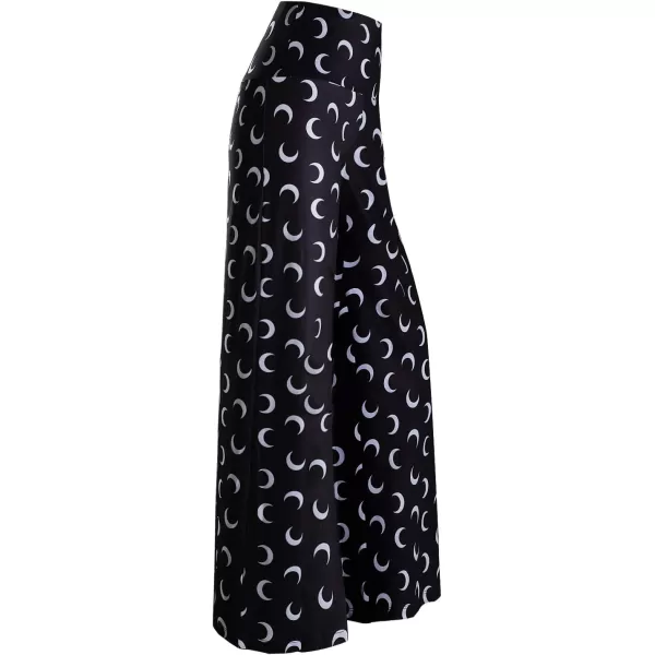 Arolina Womens Stretchy Wide Leg Palazzo Lounge Pants Casual Comfy High Waist Palazzo PantsMoon