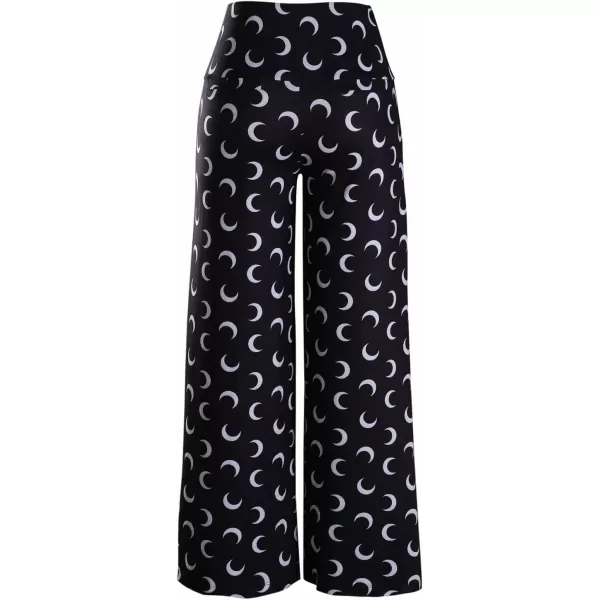 Arolina Womens Stretchy Wide Leg Palazzo Lounge Pants Casual Comfy High Waist Palazzo PantsMoon