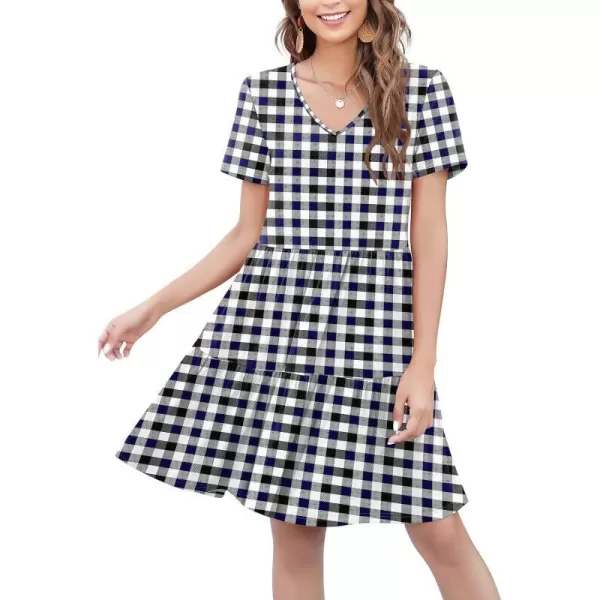 A: Black Blue Plaid