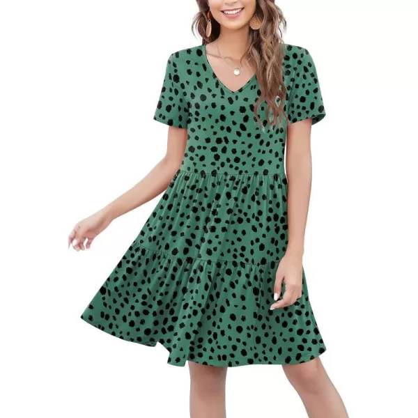 A: Green Polka Dot