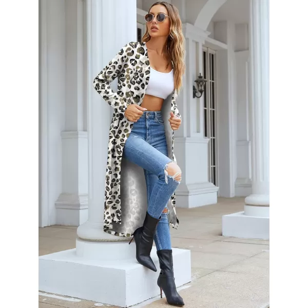 Arolina Womens Maxi Long Cardigan Sweater Open Front Lightweight Long Cardigan with Pockets