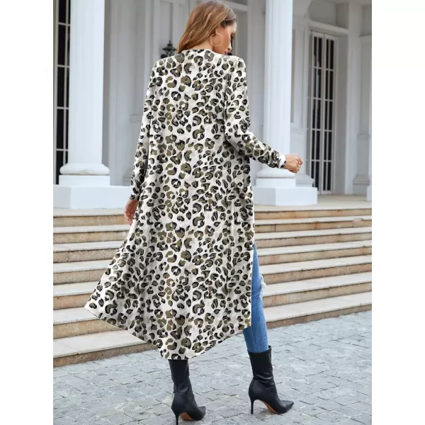 Arolina Womens Maxi Long Cardigan Sweater Open Front Lightweight Long Cardigan with Pockets