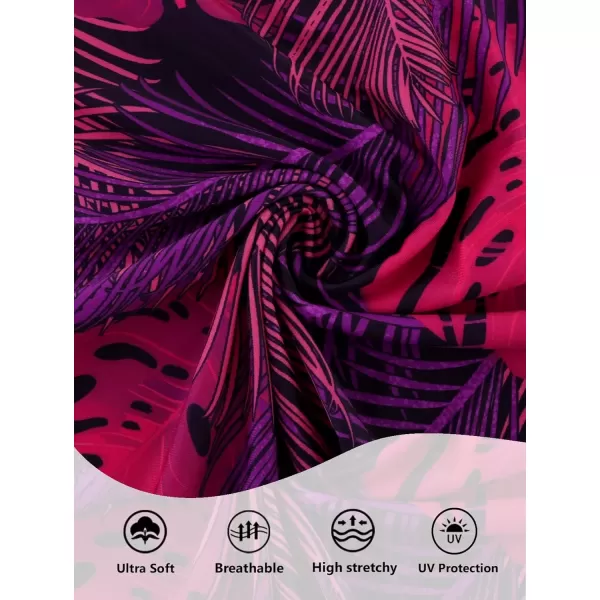 imageArolina Womens Plus Size Tankini Swimsuits Tummy Control Two Piece Bathing Suit Flowy Swimdress with ShortsFlower03