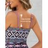 imageArolina 2025 Womens Tankini Swimsuits with Pockets Tummy Control Two Piece Bathing Suits with Boy ShortsBohemia