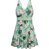 imageArolina Plus Size Swimdress for Women High Waisted Tummy Control Tankini Bathing Suits Two Piece Swimsuits with BoyshortsFlower01