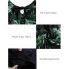 imageArolina Womens Plus Size Tankini Swimsuits Mesh Modest Two Piece Bathing Suits with Shorts Front Tie Flowing SwimwearBlack
