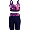 imageArolina Rash Guard for Women 3 Piece Swimsuits for Women 2025 Long Sleeve Bathing Suit Swim Shirts with BoyshortsHot Pink