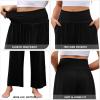imageArolina Wide Leg Yoga Pants for Women 2024 Casual Loose Sweatpants High Waisted Comfy Lounge Pajama Palazzo with PocketsBlack