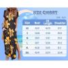 imageArolina Womens Summer Maxi Dress Short Sleeve V Neck Casual Loose Long Beach Split Dresses with PocketsBlackgoldflower