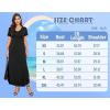 imageArolina Womens Summer Maxi Dress Short Sleeve V Neck Casual Loose Long Beach Split Dresses with PocketsColorful Summer