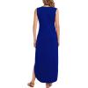 imageArolina Maxi Dress for Women Tropical Summer V Neck Sleeveless Split Long Beach Dresses Casual Loose Sundress with PocketsA Royal Blue