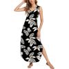 imageArolina Maxi Dress for Women Tropical Summer V Neck Sleeveless Split Long Beach Dresses Casual Loose Sundress with PocketsLeaves 04