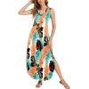 imageArolina Maxi Dress for Women Tropical Summer V Neck Sleeveless Split Long Beach Dresses Casual Loose Sundress with PocketsLeaves 05