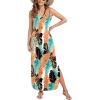 imageArolina Maxi Dress for Women Tropical Summer V Neck Sleeveless Split Long Beach Dresses Casual Loose Sundress with PocketsLeaves 05