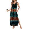 imageArolina Maxi Dress for Women Tropical Summer V Neck Sleeveless Split Long Beach Dresses Casual Loose Sundress with PocketsTiedye 01