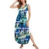 imageArolina Maxi Dress for Women Tropical Summer V Neck Sleeveless Split Long Beach Dresses Casual Loose Sundress with PocketsTiedye 02