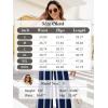 imageArolina Womens Stretchy Wide Leg Palazzo Lounge Pants with Pockets Casual Comfy High Waist Palazzo Pants for Women DressyBlue Stripe