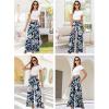 imageArolina Womens Stretchy Wide Leg Palazzo Lounge Pants with Pockets Casual Comfy High Waist Palazzo Pants for Women DressySmile Flower