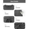 imageArolina Womens Summer Short Sleeve Striped T Shirt Dress Casual Midi Dresses Crewneck Tie Waist with PocketsDark Grey