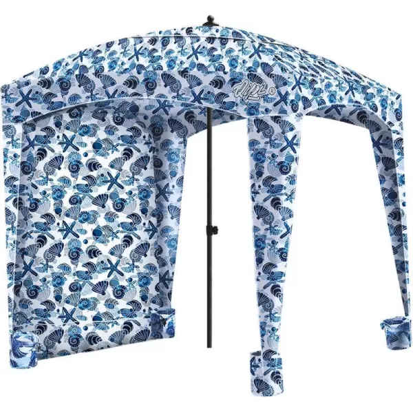 Beach Cabana  Easy to Set Up Canopy Waterproof Portable 6 x 6 Beach Shelter Included Side Wall Shade with UPF 50 UV Protection for Kids Family  FriendsSea Life