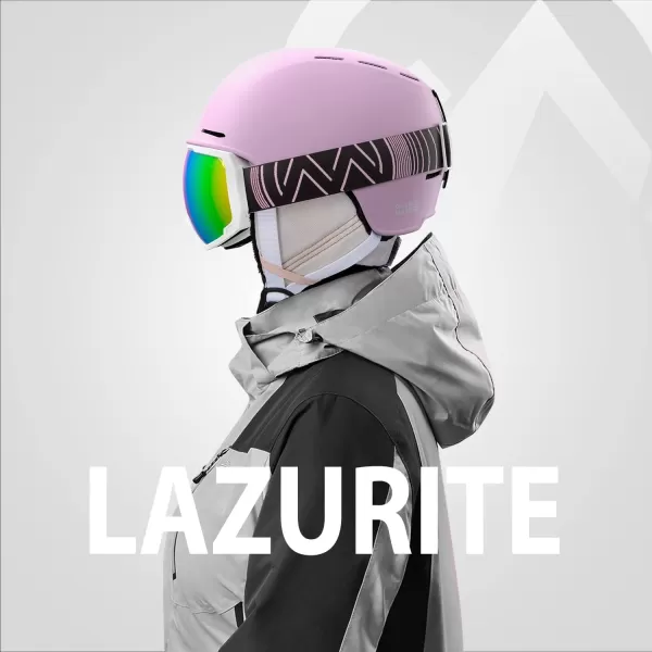 OutdoorMaster Lazurite Ski Helmet  Snowboard Helmet for Men WomenYouth amp KidsA01Pink