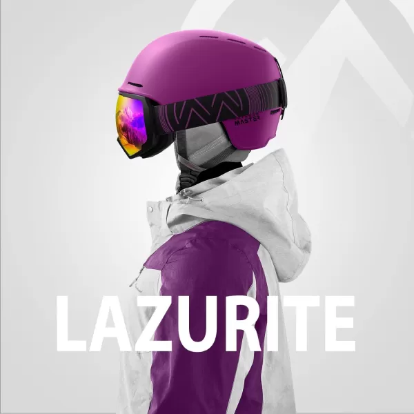 OutdoorMaster Lazurite Ski Helmet  Snowboard Helmet for Men WomenYouth amp KidsBlackPink