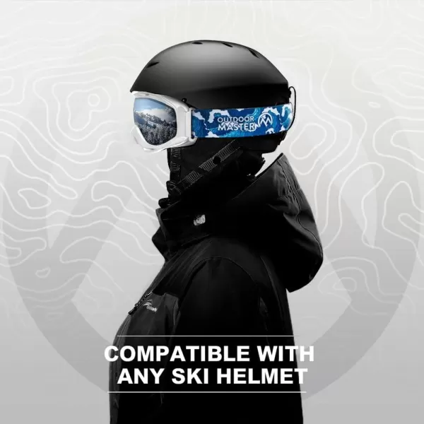 OutdoorMaster OTG Ski Goggles  Over Glasses SkiSnowboard Goggles for Men Women amp Youth  100 UV ProtectionVlt 98