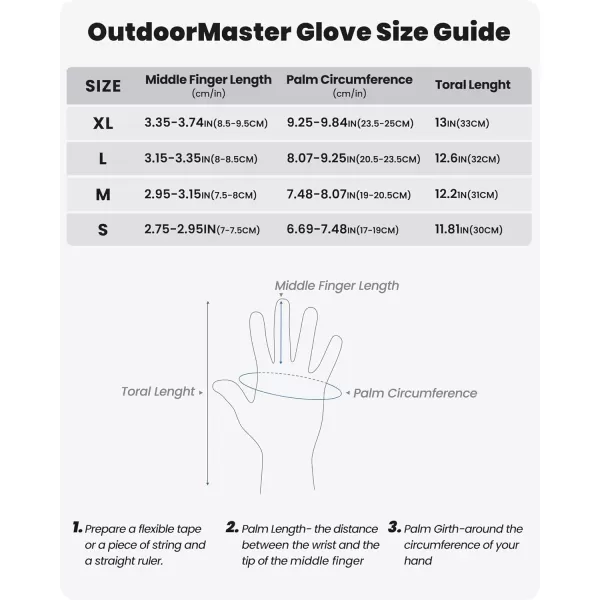 OutdoorMaster Ski amp Snow Gloves Winter Waterproof Thermal Gloves for Adult Men amp Women Winter Sports Skiing SnowboardingCarbon