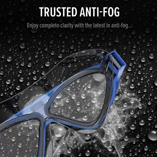 OutdoorMaster Swim Mask  Wide View Swimming Mask amp Goggles AntiFog WaterproofBlue