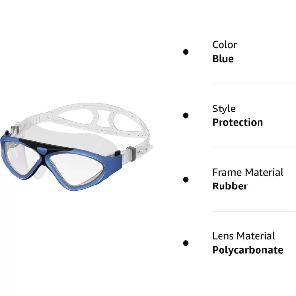 OutdoorMaster Swim Mask  Wide View Swimming Mask amp Goggles AntiFog WaterproofBlue