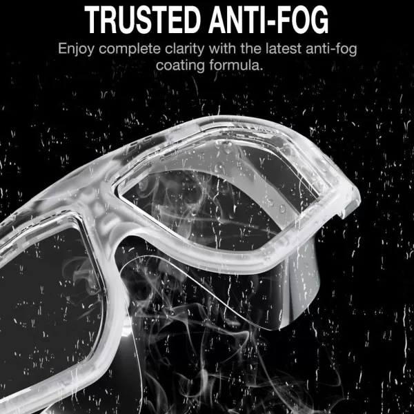 OutdoorMaster Swim Mask  Wide View Swimming Mask amp Goggles AntiFog WaterproofWhite