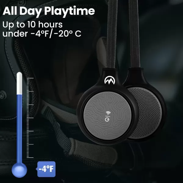 OutdoorMaster Wireless Bluetooth 50 Helmet Dropin Headphones HD Speaker Chip Compatible with AudioReady Helmet with Builtin Mic for Motorcycling Easy Control Buttons IP45 SweatResistanceBlack