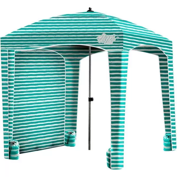 Beach Cabana  Easy to Set Up Canopy Waterproof Portable 6 x 6 Beach Shelter Included Side Wall Shade with UPF 50 UV Protection for Kids Family  FriendsJervis Bay