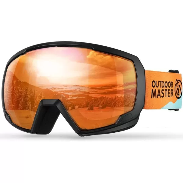 OutdoorMaster Kids Ski Goggles Snowboard Goggles  Youth Snow GogglesA02sunset Slope