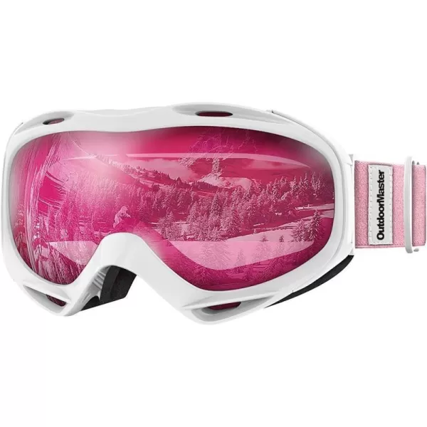 OutdoorMaster OTG Ski Goggles  Over Glasses SkiSnowboard Goggles for Men Women amp Youth  100 UV ProtectionA1vlt 46