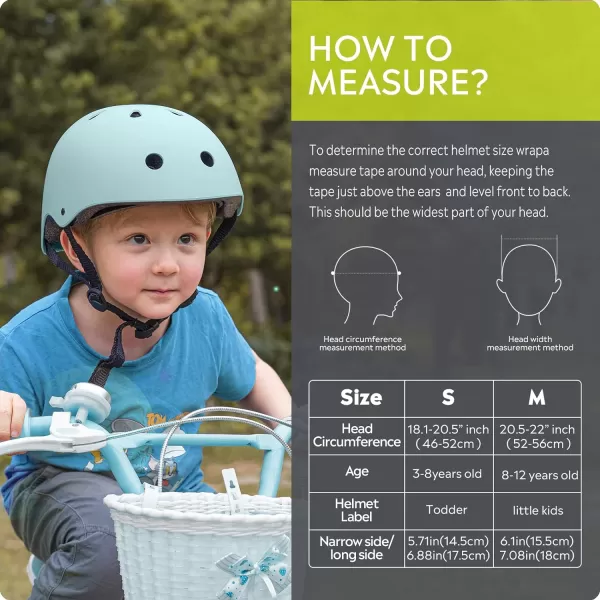 OutdoorMaster Youth  Kids Bike Helmet  Adjustable MultiSports Skateboard Helmet with Removable Liners for Balance Bike Toddler Scooter One Wheel HoverboardMint