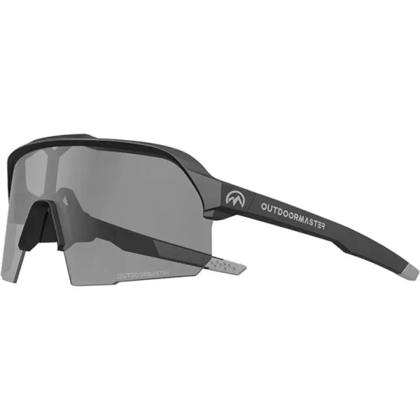 OutdoorMaster Hawk HD Sport Sunglasses Sport Cycling Glasses for Men Women Youth UV400 TR90 Sunglasses for Baseball RunningBlackframe Greylen Vlt21