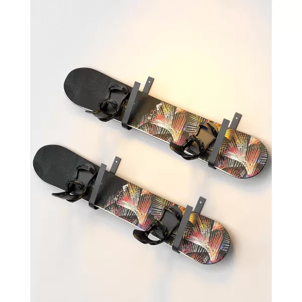 OutdoorMaster 1Pair Snowboard Display Rack Strong Snowboard Rack Wall Mount Storage for Room GarageOutdoorMaster 1Pair Snowboard Display Rack Strong Snowboard Rack Wall Mount Storage for Room Garage