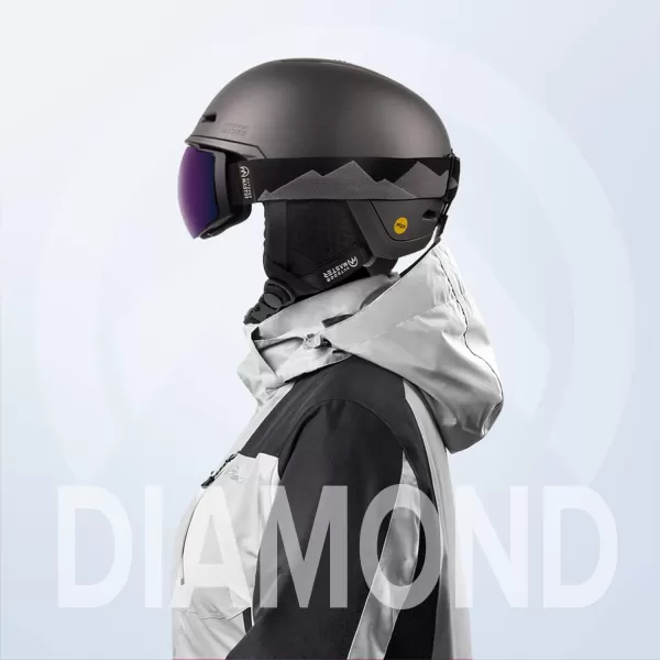 OutdoorMaster Diamond MIPS Ski Helmet  Snow Sport Helmet Snowboard Helmet for Men Women amp YouthSilver Armor