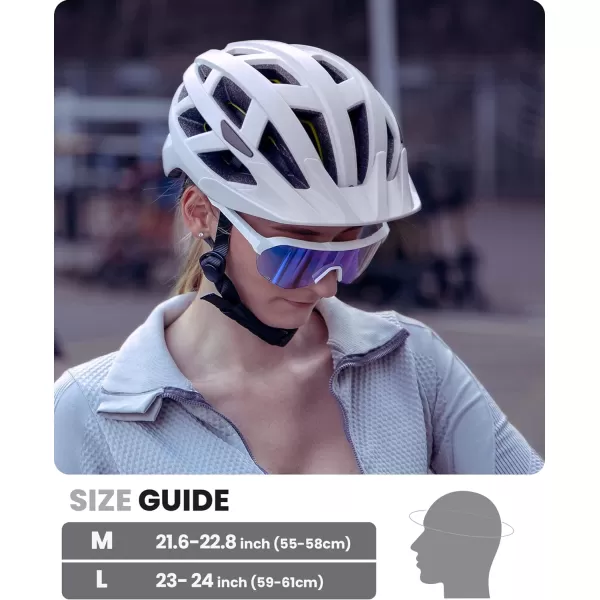 OutdoorMaster Gem Recreational MIPS Cycling Helmet  Two Removable Liners ampamp Ventilation in MultiEnvironment  Bike Helmet in Mountain Motorway for Youth ampamp AdultChalk Cliff