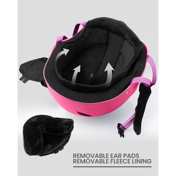 OutdoorMaster Kelvin Ski Helmet  Snowboard Helmet for Men Women  YouthPink