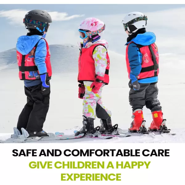 OutdoorMaster Kids Ski Goggles  Helmet Compatible Snow Goggles for Boys amp Girls with 100 UV ProtectionVlt 133