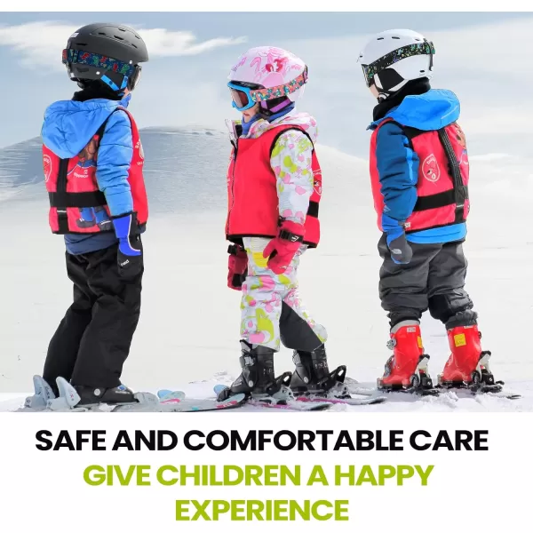 OutdoorMaster Kids Ski Goggles  Helmet Compatible Snow Goggles for Boys amp Girls with 100 UV ProtectionVlt 143