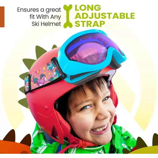 OutdoorMaster Kids Ski Goggles  Helmet Compatible Snow Goggles for Boys amp Girls with 100 UV ProtectionVlt 461