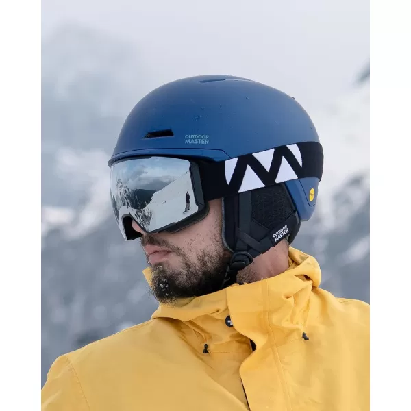OutdoorMaster Ski Goggles Magnetic Lens  OTG Snowboard Goggles for Men Women ampYouth 100 UV Protection Snow GogglesLensrvlt 98 Clear