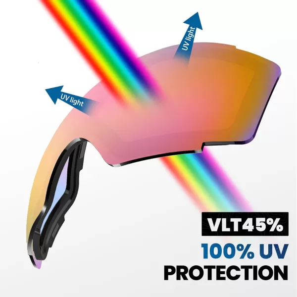 OutdoorMaster Ski Goggles PRO Replacement Lens  20 ChoicesVlt 45 Fuchsia