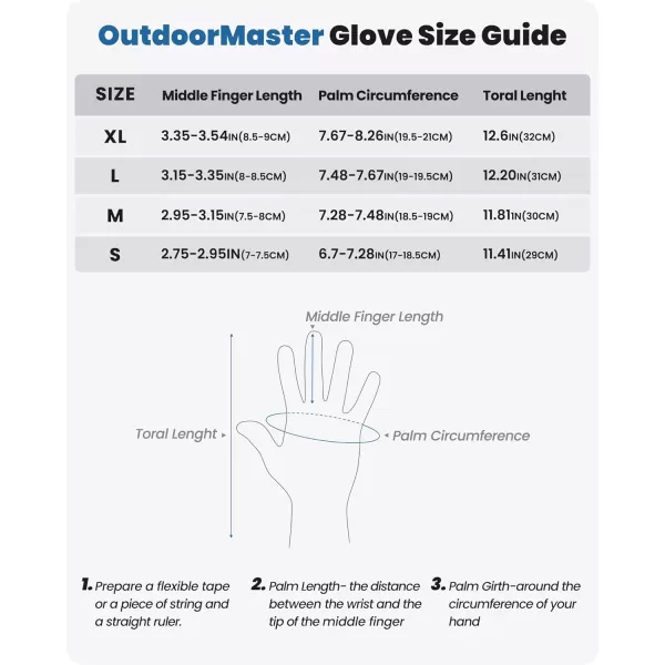 OutdoorMaster Ski Mittens Winter Warm Waterproof Gloves with Buildin Gloves for Men amp Women Winter Sports SnowboardingGray