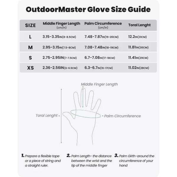 OutdoorMaster Ski amp Snow Gloves Winter Waterproof Thermal Gloves for Women Touchscreen Winter Outdoor Sports Skiing SnowboardingCarbon