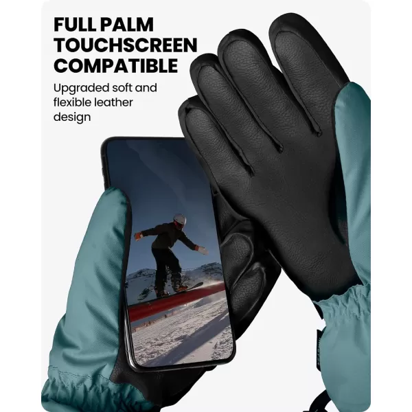 OutdoorMaster Ski amp Snow Gloves Winter Waterproof Thermal Gloves for Women Touchscreen Winter Outdoor Sports Skiing SnowboardingNavy